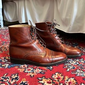 Vintage Cole Haan Italian Leather Oxford Boots